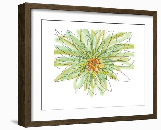 Gerbera-Jan Weiss-Framed Art Print