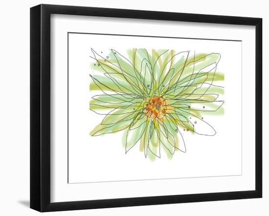 Gerbera-Jan Weiss-Framed Art Print