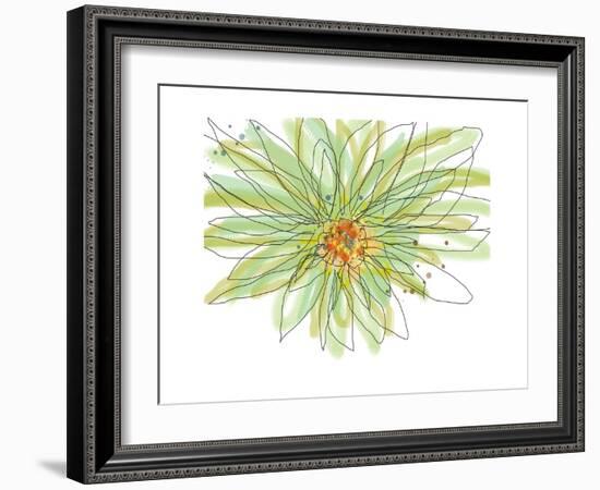 Gerbera-Jan Weiss-Framed Art Print