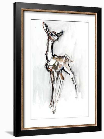 Gerenuk fawn, Sarara, 2018,-Mark Adlington-Framed Giclee Print