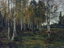 Birch forest in the autumn, 1880-Gerhard Peter Frantz Vilhelm Munthe-Framed Giclee Print