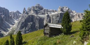 Alp Close Corvara, 'Puezgruppe' (Mountain Range) Behind, the Dolomites, South Tyrol, Italy, Europe-Gerhard Wild-Photographic Print