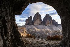 Europe, Italy, South Tyrol, the Dolomites, Tre Cime Di Lavaredo, View from War Tunnel-Gerhard Wild-Photographic Print