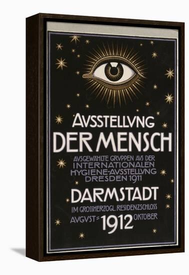 German Advertisement for a 'Hygiene Exhibition' in Darmstadt, Printed by C.C. Meinhold Und S…-Franz von Stuck-Framed Premier Image Canvas