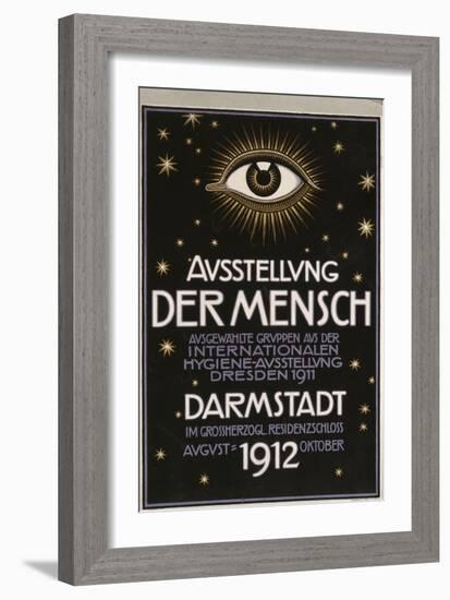 German Advertisement for a 'Hygiene Exhibition' in Darmstadt, Printed by C.C. Meinhold Und S…-Franz von Stuck-Framed Giclee Print