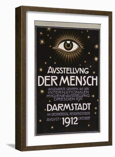 German Advertisement for a 'Hygiene Exhibition' in Darmstadt, Printed by C.C. Meinhold Und S…-Franz von Stuck-Framed Giclee Print