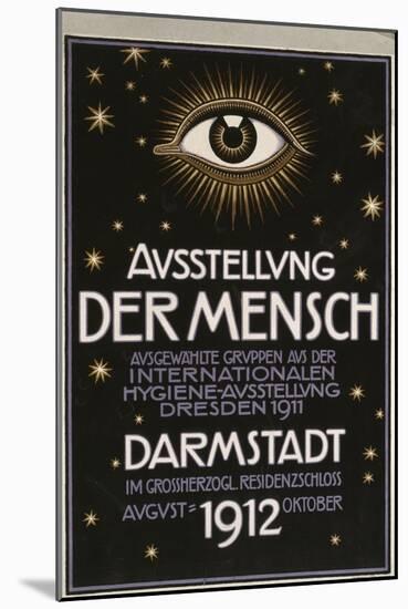 German Advertisement for a 'Hygiene Exhibition' in Darmstadt, Printed by C.C. Meinhold Und S…-Franz von Stuck-Mounted Giclee Print