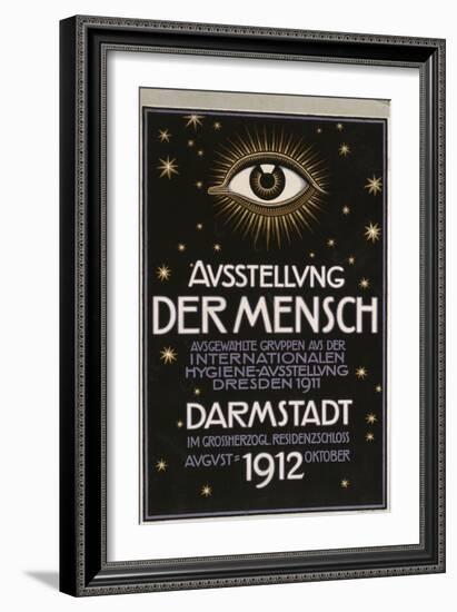 German Advertisement for a 'Hygiene Exhibition' in Darmstadt, Printed by C.C. Meinhold Und S…-Franz von Stuck-Framed Giclee Print