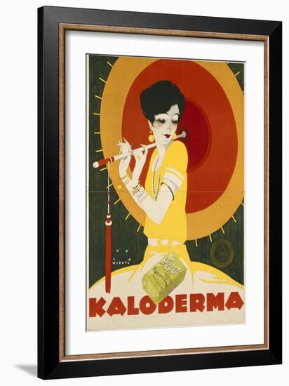 German Advertisement for 'Kaloderma' Soap, Printed by F. Wolff and Sohn, Karlsruhe, 1927-Jupp Wiertz-Framed Giclee Print