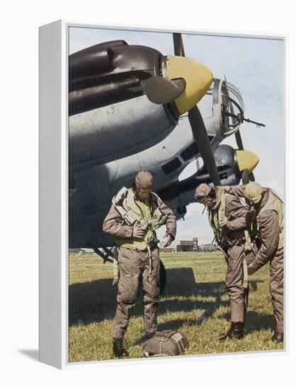 German Aircrew Prepare for a Mission-null-Framed Premier Image Canvas
