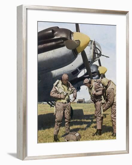 German Aircrew Prepare for a Mission-null-Framed Photographic Print