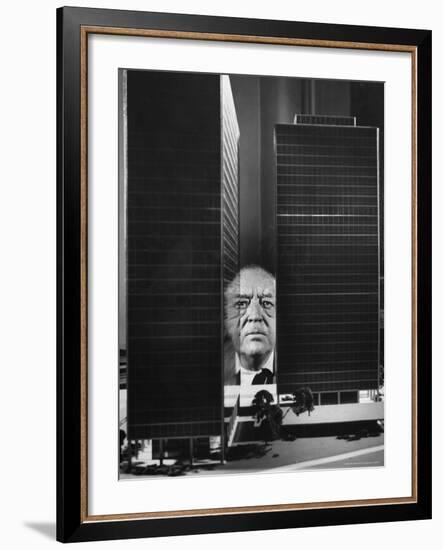 German Architect Mies Van Der Rohe and his Modern Apartment Buildings Designed for Lake Shore Drive-Frank Scherschel-Framed Premium Photographic Print