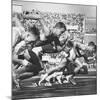 German Armin Harry During Men's 100 Meter Dash Event in Olympics-George Silk-Mounted Premium Photographic Print