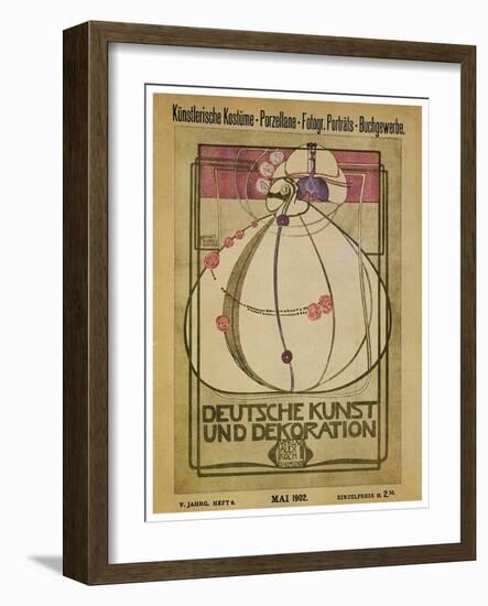 German Art & Decoration Exhibition-Margaret MacDonald-Framed Art Print