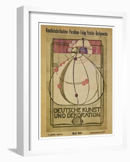 German Art & Decoration Exhibition-Margaret MacDonald-Framed Art Print