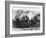 German Artillery Firing in Champagne, France During World War I-Robert Hunt-Framed Photographic Print