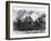 German Artillery Firing in Champagne, France During World War I-Robert Hunt-Framed Photographic Print