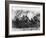 German Artillery Firing in Champagne, France During World War I-Robert Hunt-Framed Photographic Print