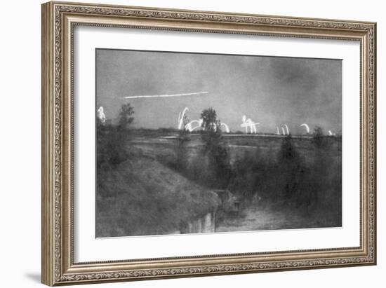 German Artillery, the Champagne Front, France, World War I, 1915-null-Framed Giclee Print