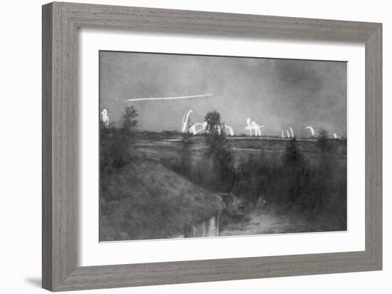 German Artillery, the Champagne Front, France, World War I, 1915-null-Framed Giclee Print