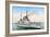 German Battleship Rheinland, C1910-1918-null-Framed Giclee Print