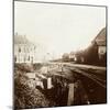 German cannons, Roeselare, Flanders, Belgium, c1914-c1918-Unknown-Mounted Photographic Print