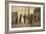 German Carters Showing their Papers before Being Permitted to Enter the British Rhine Zone-German photographer-Framed Giclee Print