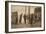 German Carters Showing their Papers before Being Permitted to Enter the British Rhine Zone-German photographer-Framed Giclee Print