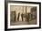 German Carters Showing their Papers before Being Permitted to Enter the British Rhine Zone-German photographer-Framed Giclee Print