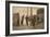 German Carters Showing their Papers before Being Permitted to Enter the British Rhine Zone-German photographer-Framed Giclee Print