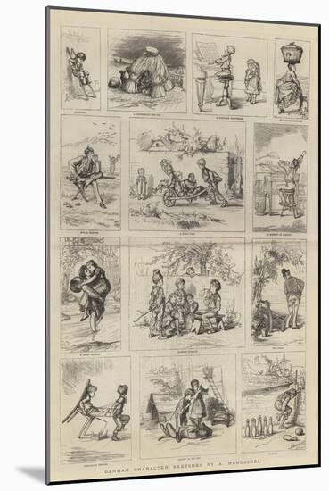 German Character Sketches-null-Mounted Giclee Print