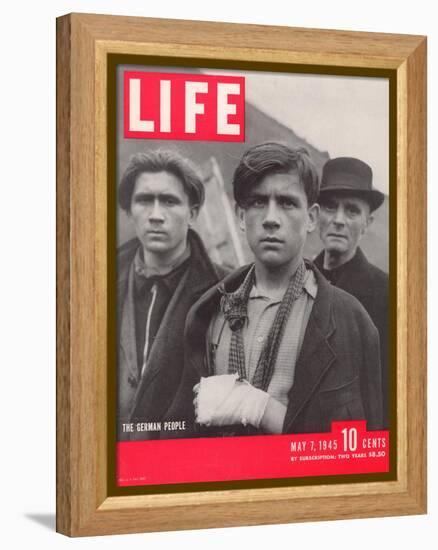 German Citizens During the Waning Days of World War II, May 7, 1945-William Vandivert-Framed Premier Image Canvas