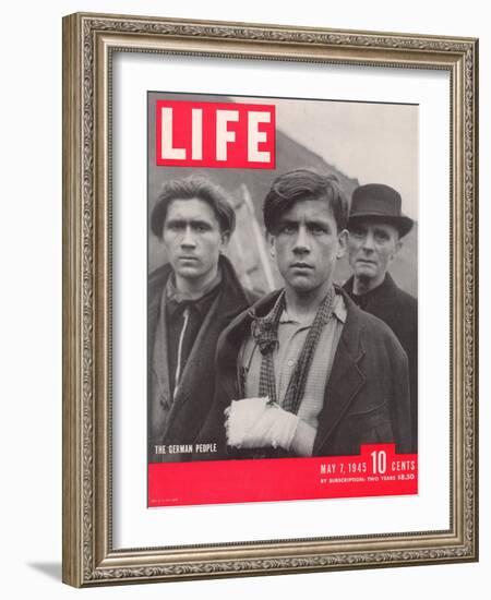 German Citizens During the Waning Days of World War II, May 7, 1945-William Vandivert-Framed Photographic Print