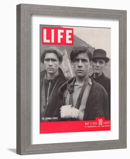 German Citizens During the Waning Days of World War II, May 7, 1945-William Vandivert-Framed Photographic Print