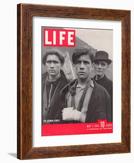 German Citizens During the Waning Days of World War II, May 7, 1945-William Vandivert-Framed Photographic Print