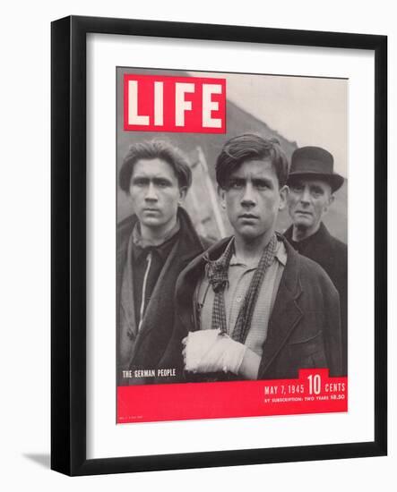 German Citizens During the Waning Days of World War II, May 7, 1945-William Vandivert-Framed Photographic Print