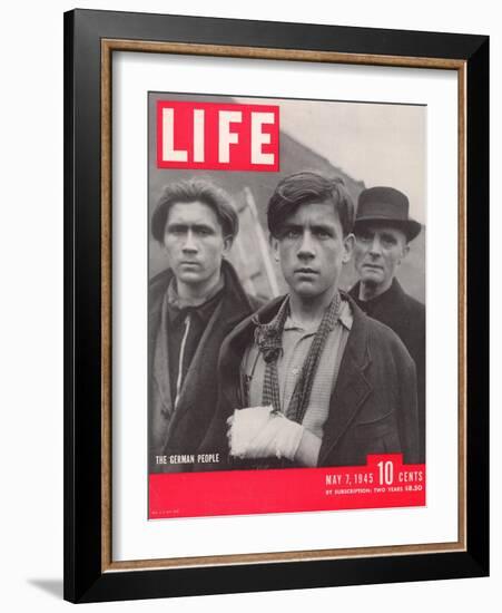 German Citizens During the Waning Days of World War II, May 7, 1945-William Vandivert-Framed Photographic Print