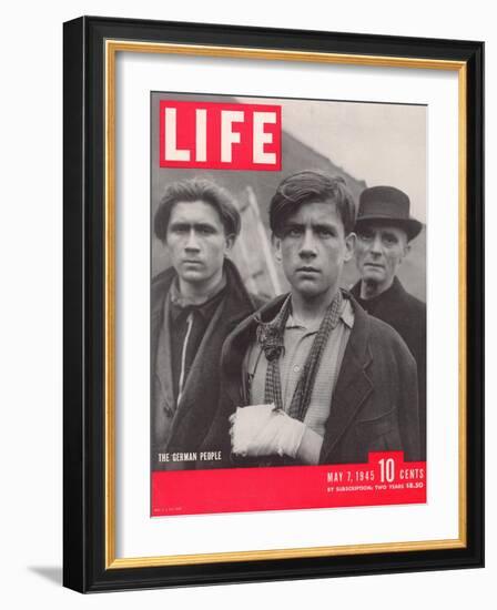 German Citizens During the Waning Days of World War II, May 7, 1945-William Vandivert-Framed Photographic Print