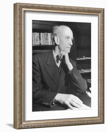 German Conductor Wilhelm Furtwangler-William Vandivert-Framed Premium Photographic Print