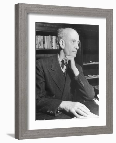 German Conductor Wilhelm Furtwangler-William Vandivert-Framed Premium Photographic Print