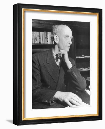 German Conductor Wilhelm Furtwangler-William Vandivert-Framed Premium Photographic Print