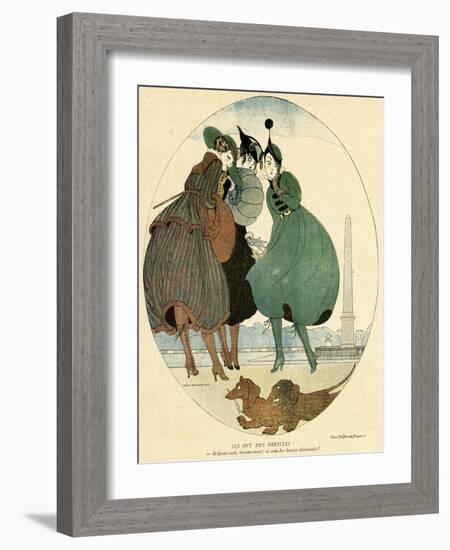 German Dachshunds 1916-Gerda Wegener-Framed Photographic Print