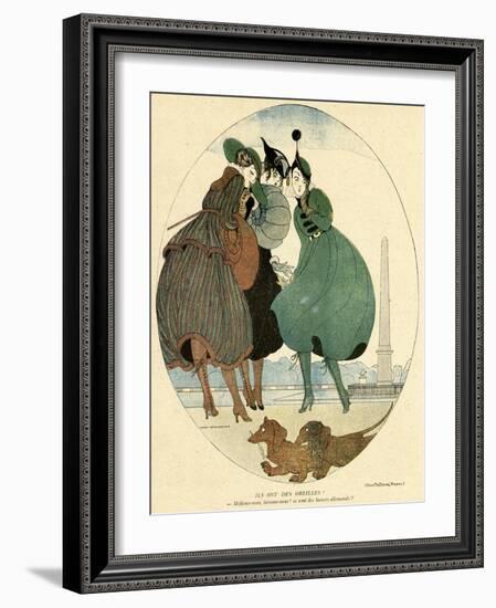 German Dachshunds 1916-Gerda Wegener-Framed Photographic Print