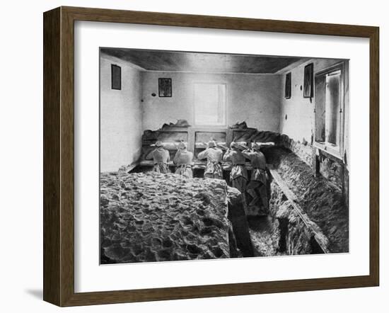 German Defensive Position on the Vistula, Poland, World War I, 1915-null-Framed Giclee Print