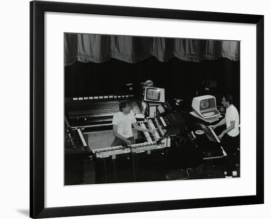 German Electronic Musician Klaus Schulze at the Forum Theatre, Hatfield, Hertfordshire, 1983-Denis Williams-Framed Photographic Print