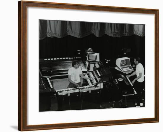 German Electronic Musician Klaus Schulze at the Forum Theatre, Hatfield, Hertfordshire, 1983-Denis Williams-Framed Photographic Print