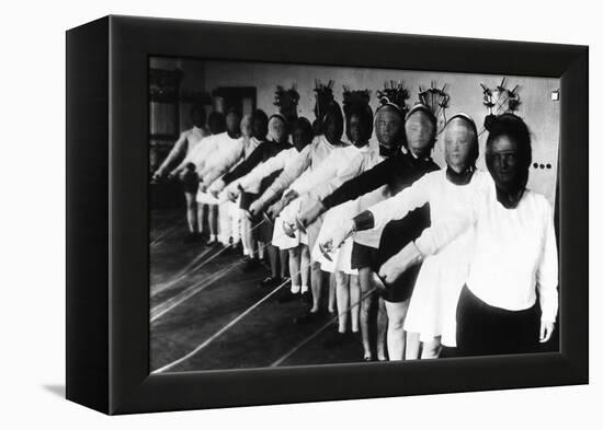 German Fencing Academy, 1925-null-Framed Premier Image Canvas