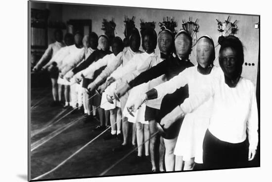 German Fencing Academy, 1925-null-Mounted Photographic Print