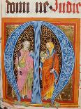 Historiated Initial 'S' with the Decollation of Saint John the Baptist-German-Giclee Print