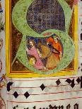 Historiated Initial 'S' with the Decollation of Saint John the Baptist-German-Giclee Print
